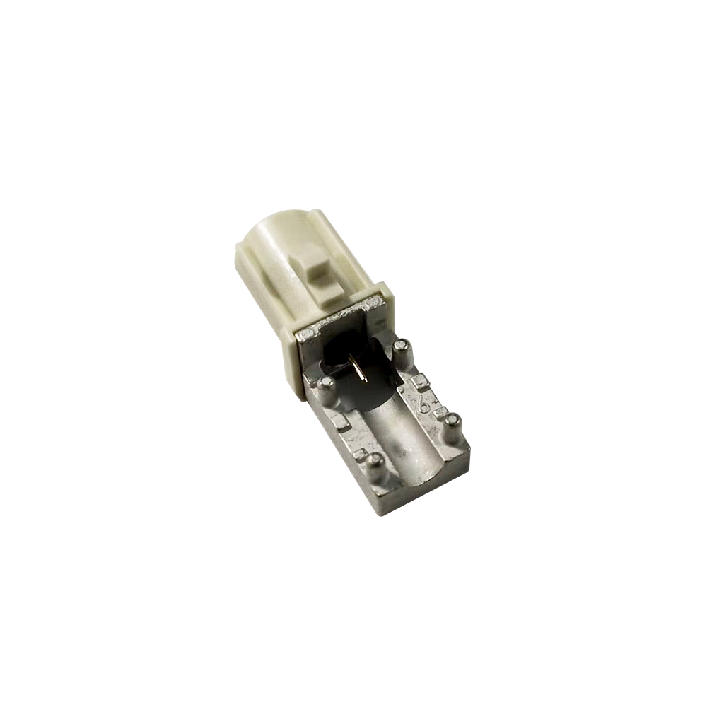 Fakra Connector Angle Male End Launch PCB mount Right angle connector white/9001 Radio With Phan
