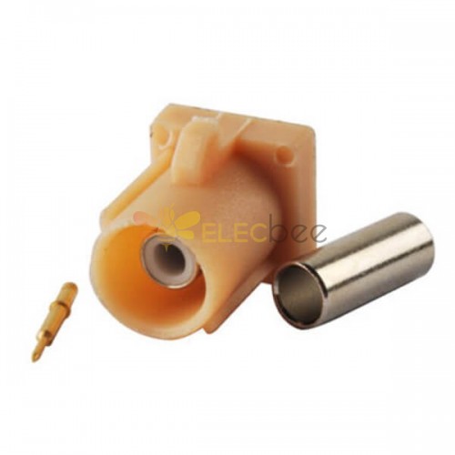 Fakra Connector Standard Car Stereo Bluetooth Fakra I Male Beige Crimp Connector for RG316 RG174 Cable