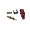 Fakra D Code Male Straight Connector Plug Crimp for Cable RG316 RG174