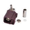 Fakra D Female Right Angle Claret Violet Crimp Connector for RG174 RG316 Cable