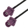 Fakra D Male to Fakra D Male Vehicle Car Antenna Extension Cable RG174 50CM