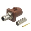 FAKRA F Code Straight Male Plug Автомобильный разъем для обжимного соединителя для кабеля RG58/RG142