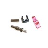 粉紅色Fakra H型直公長體壓接式適用於RG316/RG174線
