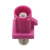 Tipo de crimpado del conector del vehículo del coche del enchufe macho recto rosa de FAKRA H para el cable RG58/RG142