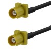 Fakra K Male to Fakra K Male Vehicle Car Extension Cable RG174 50CM