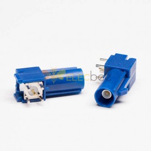 FAKRA Macho Conector C Tipo Blue Plug Through Hole PCB Mount
