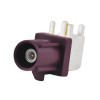 Fakra Фиолетовый разъем Fakra D SMB Plug PCB монтаж угловой мужской разъем РФ фиолетовый для GSM, GPS систем