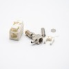 Fakra Connector Crimp Fakra B Female Right Angle White Solder for Connector RG174 RG316 Cable