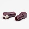 FAKRA SMB Connector D Type Brown Coax Female Through Hole for PCB