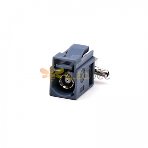 Fakra SMB G Coding Right Angle Female Jack SDARS Terrestrial Vehicle RF Coaxial Connector Grey for RG174 RG316