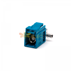 Conector RF SMB Fakra Z 90 Graus Fêmea para Veículos Funcional Universal Azul Água para RG174 RG316