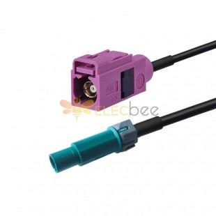 Straight Waterblue Fakra Z Plug Male Waterproof to Fakra H Jack Female Radio Vehicle Extension Cable Adapter RG316 2m