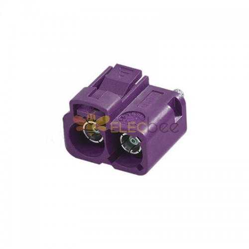 Twin FAKRA SMB D Straight Female Jack Dual RF Connector Vehicle 50ohm Short Body 15mm RG316 RG174