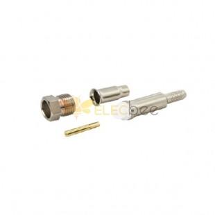FME Connector Jack Straight Cable Mount Crimp Termination 50Ω 2GHz for RG174/U