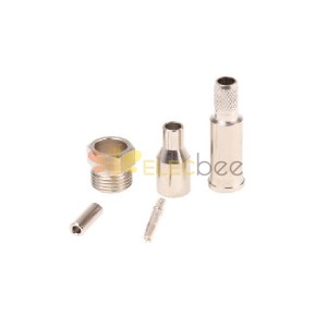 FME Crimp Straight Cable Mount Connector Jack Termination 50Ω 2GHz FME Crimp Straight Cable Mount Connector Jack Termination 50Ω