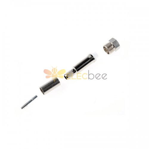 20 шт. FME женский кабельный разъем обжимной для RG58 C/U 180 градусов 50 Ом 2 ГГц