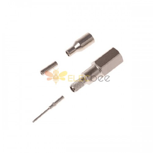 FME Male Connector 180 Degree Cable Mount Crimp for RG316/U 50Ω 2GHz