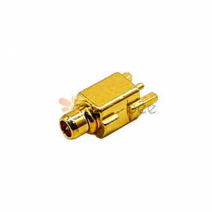 20 peças Conector de montagem em superfície MMCX macho 180 graus para montagem em PCB banhado a ouro