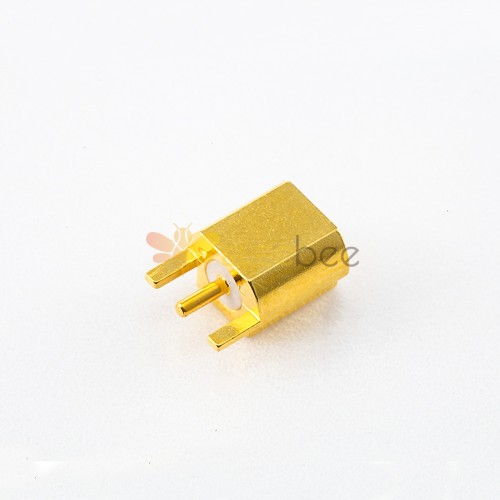 PCB 安装 MCX 连接器焊接母直板边缘安装 50Ω