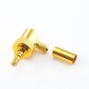 MCX 50 Crimp Connector Male Elbow Copper Gold-plated