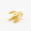 MCX Coaxial Connector Standard Male Straight Gold Plating Panel Mount Through Hole