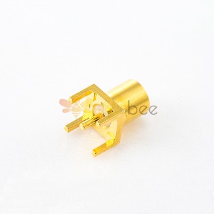 MCX連接器PCB插孔焊接母頭直式安裝50Ω