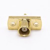 MCX Conector 2Hole Flange Straight Female para Panle Mount