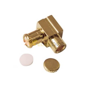 MCX Connector Male Coax Angled Solder Type pour câble
