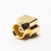 20 peças conector MCX montado em painel fêmea 180 graus banhado a ouro tipo offset
