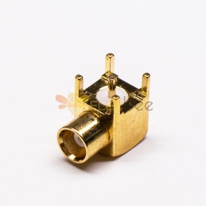 MCX Connector PCB Mount Female Right Angled Through Hole