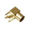 Conector MCX ángulo recto chapado en oro hembra para PCB