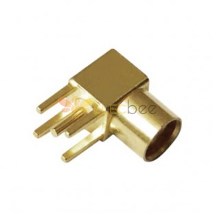 MCX Connector Right Angle Gold Plated Femelle pour PCB