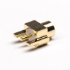 PCB Montaj lı Kadın Konektör 180 Derece Altın Kaplama için MCX Edge Montaj