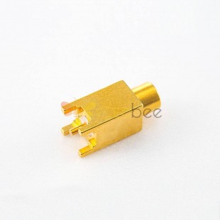 MCX Female Connector Welding Straight Copper Gold Plated