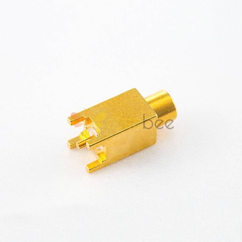 MCX母連接器焊接直銅鍍金