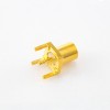 MCX Female Straight Two-hole Flange Copper Gold Plated