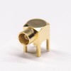 MCX Gold Plating Angled Female Through Hole for PCB Mount 50ohm