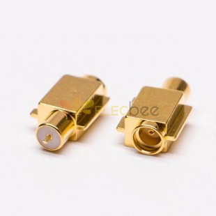20pcs MMCX Jack Right Angle Connector with switch Edge mount for PCB Mount