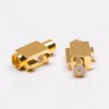 MCX Jack Right Angle Connector Offset Type pour PCB Mount