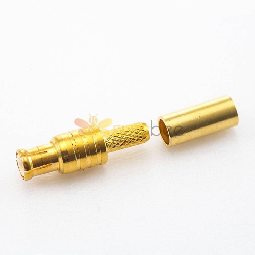 MCX Male Crimp Connector Straight Copper Gold-plated