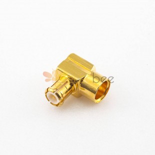 MCX Erkek Sağ Sıkmalı Konnektör Bakır Altın Kaplama 50Ω