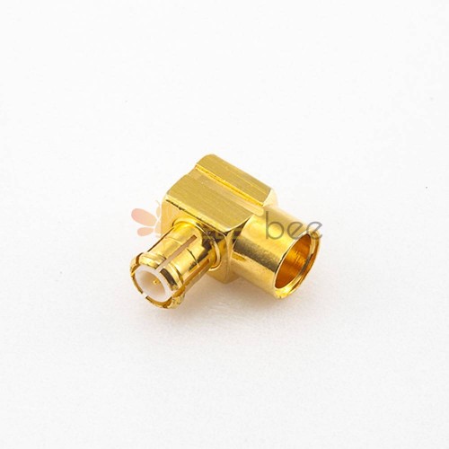 Conector de crimpado derecho macho MCX Cobre chapado en oro 50Ω