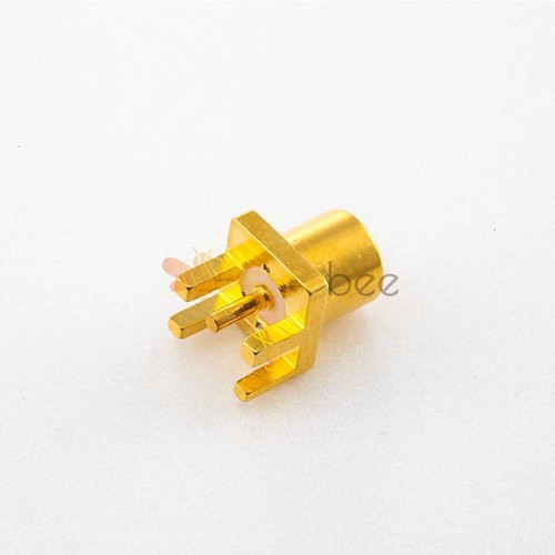 MCX PCB Mount Welding Female Straight Card Board Copper Gold-plated