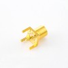 MCX PCB Welding Female Straight Jack Copper Gold-plated