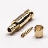 MCX Plug Straight Crimp Type Brass Gould Plated Connector