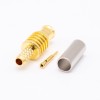 MCX RF Connector Male Straight Gold Plated Crimp for Cable
