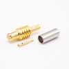 20 piezas MCX conector RF macho recto chapado en oro engarzado para Cable