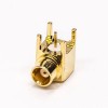 MCX Right Angle Female Connector Through Hole pour PCB Mount Gold Plating