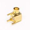 MCX Right Angle Female Connector Through Hole pour PCB Mount Gold Plating