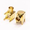 20 peças MCX Conector fêmea de ângulo reto através do orifício para montagem em PCB banhado a ouro